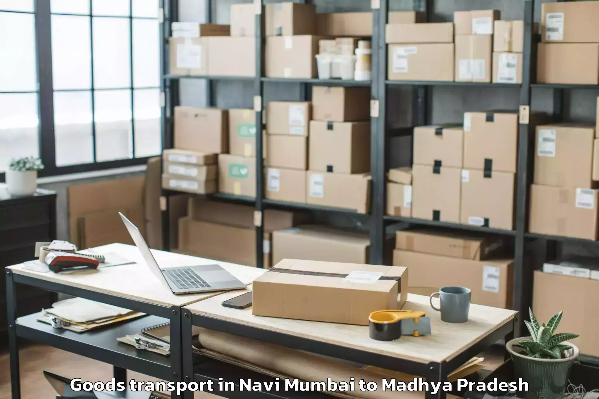 Easy Navi Mumbai to Nalkheda Goods Transport Booking